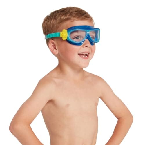 Zoggs Phantom Kids Mask Blue Turquoise Clear — view 5