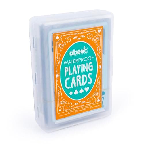 abeec Waterproof Playing Cards | 52-Card Deck with Unique Transparent Design | Durable PVC Cards in Waterproof Plastic Case | Perfect for Travel, Poolside, Beach, Camping, and Outdoor Games — view 6