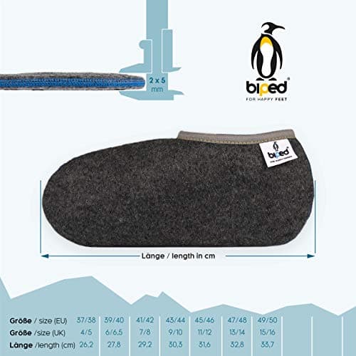 biped Arctic Fox Boot Socks - Rubber Boot Socks for Leisure Activities and Work - Warming Socks as a Replacement for Slippers - for Travelling - Made in Germany - z2745(43-44 EU) — view 6