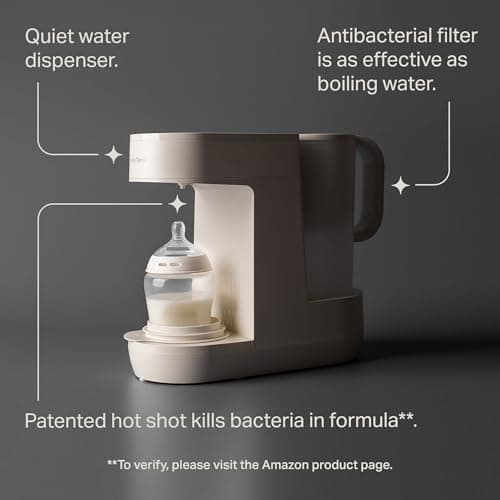 Tommee Tippee Perfect Prep Machine, Baby Bottle Formula Feed Maker with Antibacterial Water Filter, App Support, Day & Night Feed-Friendly Features, Slate — view 5