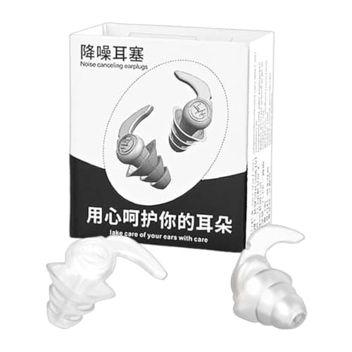 Noise Canceling Ear Plugs - Reusable Silicone Soundproof Ear Protection