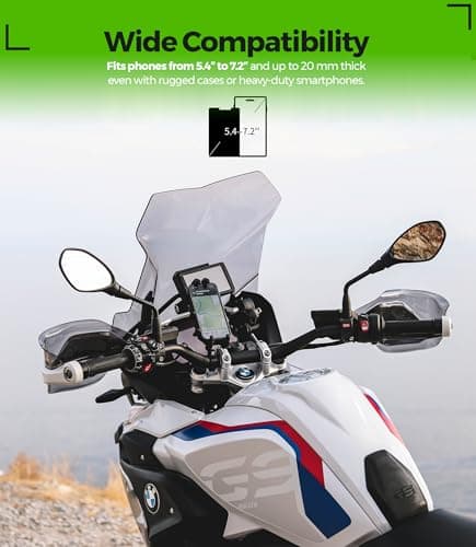 MOGGAM Motorbike Phone Holder Anti Theft Anti Vibration Handlebar Rugged — view 5
