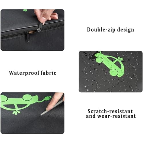 BOFYTR EV Charging Cable Bag, Electric Car Charger Cable Storage Bag, Portable Car Storage Organiser for Daily Commutes and Road Trips, Compact 32x32 Cm Design — view 3