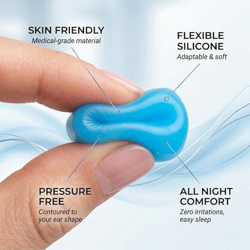 7 Pairs Silicone Ear Plugs for Sleeping – Noise Cancelling Reusable Earplugs for Snoring, Travel, Studying, Swimming & Work – Soft Comfortable Hearing Protection — view 3