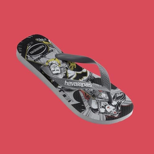 Havaianas Top Herois Dc Unisex Adults FlipFlop Gray/Black/Graphite 8.5/9 UK — view 5