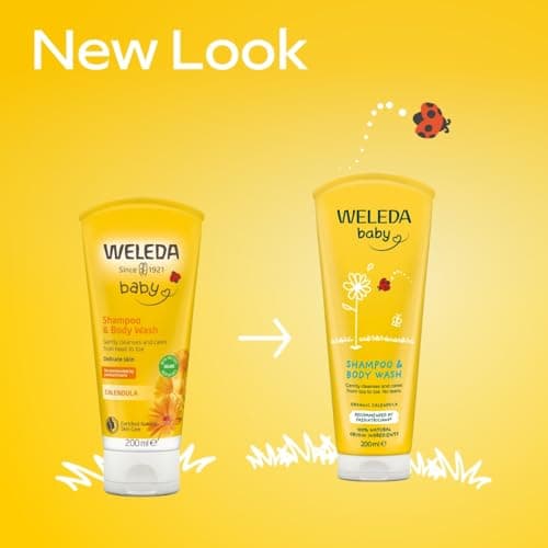 Weleda Baby Calendula Shampoo & Body Wash 2-in-1 Sensitive 200 ml — view 2