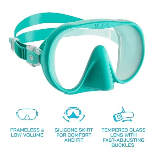 CRESSI since 1946 - Musa Frameless Diving Mask for Adults - Wide Vision Single Lens - Low Internal Volume - Pure Soft Silicone - White - One Size - Designed in Italy — view 6
