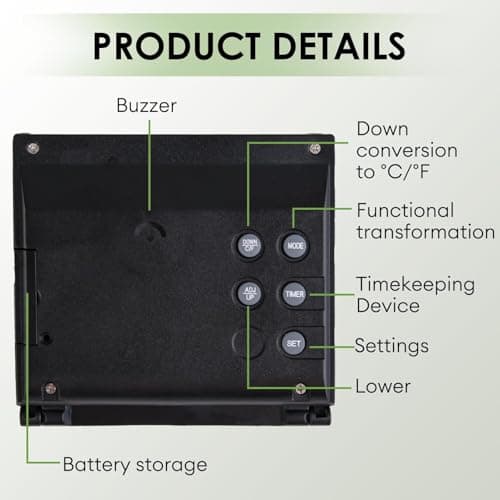 Digital Travel Alarm Clock with LCD Display Foldable Creative Compact Clock — view 3