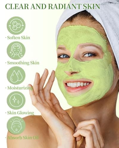 Clay Face Mask Kit-12Pcs Cucumber Clean Clay Facial Masks Set for Women — view 3