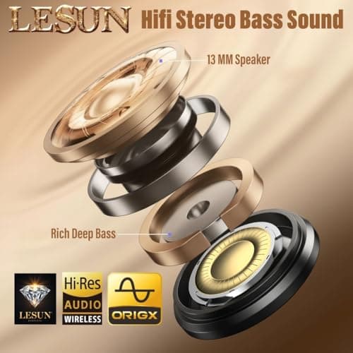 Truly Wireless Earbuds 5.4, In Ear Bluetooth Headphones - Ultra Compact & Light, HiFi Stereo Sound with Deep Bass, CVC Noise Cancelling, 3 Gram Mini Earbuds, Secure Comfort Fit for Sports & Daily Use — view 2
