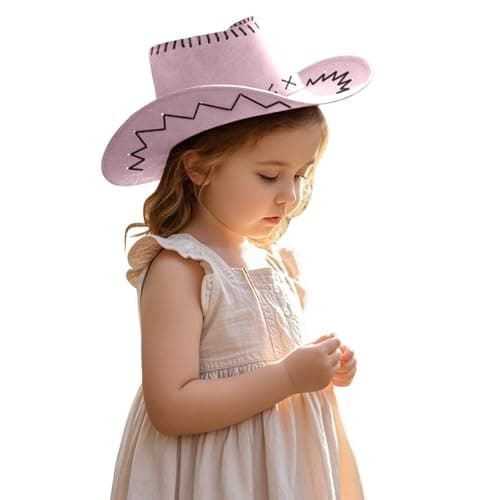 Kids Sun Hat with Wide Brim for Summer Travel, Breathable Cotton,Cotton Fabric | Wide Brim | UPF 50+ Sun Protection | Ideal for Beach & Outdoor Play Light Pink