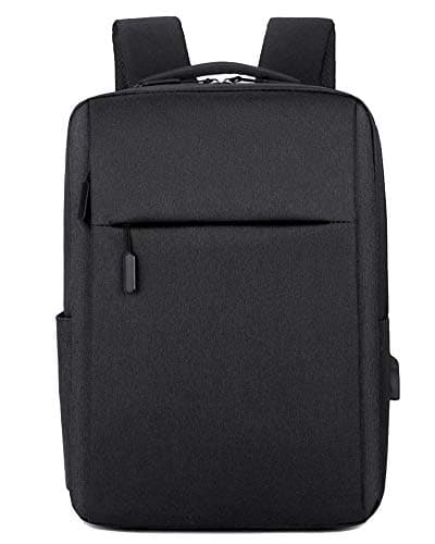 Men Laptop Backpack With usb Charging Port Large Travel Computer Backpack Casual Daypack for Business/College Black One size