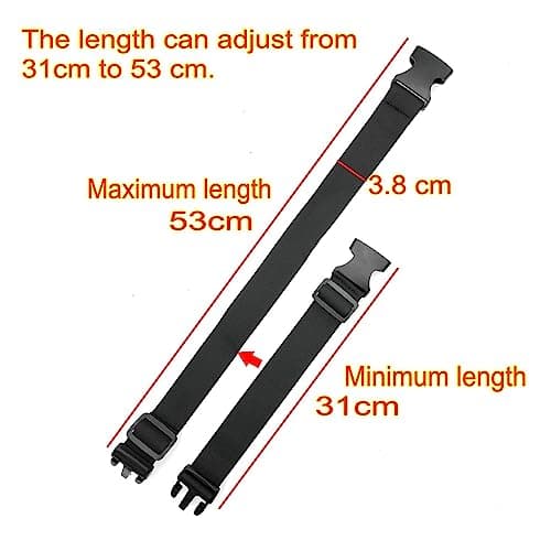 JZK 2PCS 30-50cm short luggage strap for suitcases to add a bag, luggage attachment strap for two suitcases, luggage connector straps, quick release buckle strap, nylon packing straps — view 2