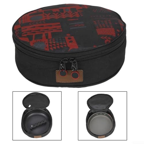 Posheliox Camping Cookware Carrier for Outdoor Pot Holder Bag, Portable Frying Pan Storage Pouch with Pearl Cotton Protection, Compact Tote for Hiking Picnic Travel — view 5