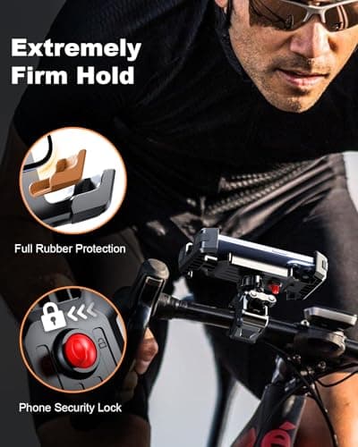 CIRYCASE Bike Phone Holder, Ultimate Anti-vibration Motorcycle Phone Holder — view 3