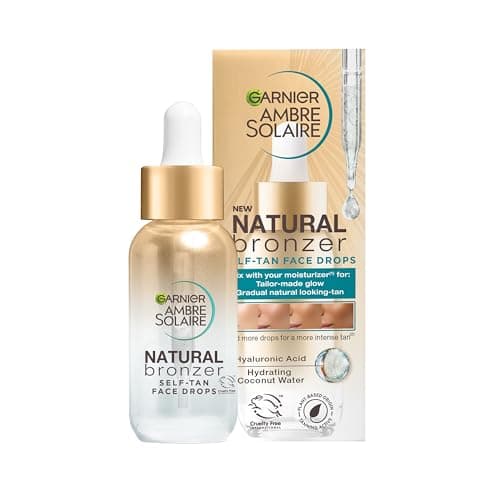 Garnier Ambre Solaire Fake Tan, Tanning Drops, Natural Bronzer Self Tan Drops for Face, with Hyaluronic Acid & Coconut Water, Gradual & Natural Looking Tan, Vegan Formula 30ml (Pack of 2) — view 2