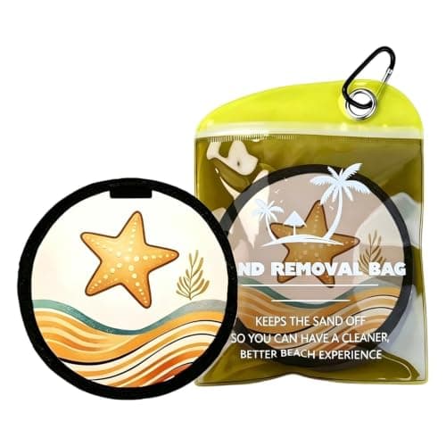 Sand Remover for Beach Reusable Waterless with Carabiner Clip
