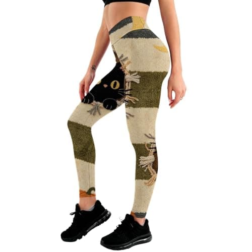 Cable Knit Tights Women - Thermal Leggings Women for Outdoor Wear Rose Gold — view 2