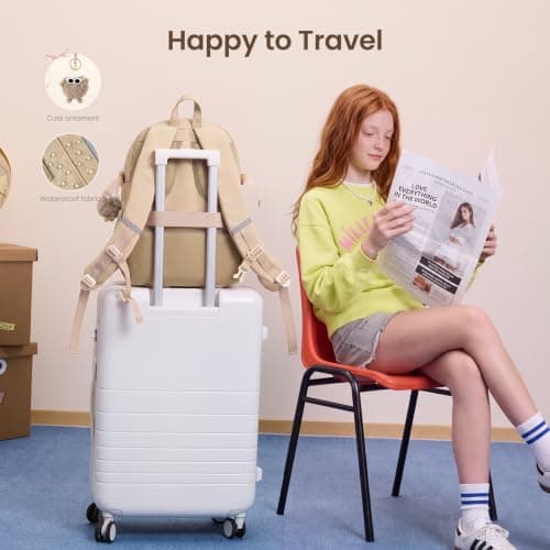 LOVEVOOK School Backpack Womens, Cute Rucksack School Bag for Teenage Girls — view 5