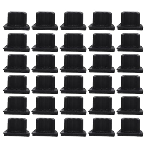 jojofuny 100pcs Micro USB Dust Plug Silicone Port Cover Black, Sweat Proof and Moisture Resistant Silicone Dust Plug for Tablets and Computers with Micro USB Ports, Travel Friendly