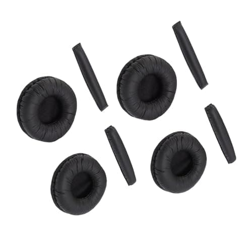 Ejoyous Replacement Earpads for PX200 Memory Foam Headphone Headband Cushion Pad 8 Pack Soft Fit for PX100 PX200 II PX100 II PX80 PX90 PC130 PC131 Daily Use (Black) — view 3