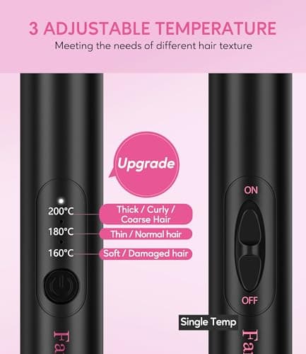 Farery Mini Thermal Brush 25mm, Touch-ups, 1 inch Heated Round Curling Iron — view 5