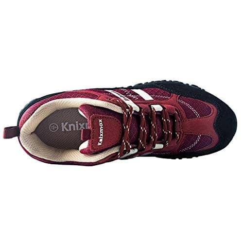 Knixmax Women's Walking Shoes, Lightweight Trainers, Wine Red UK 9/EU 42 — view 4