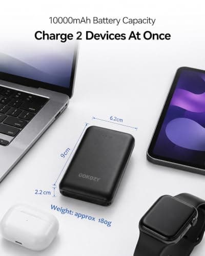 vapesoon Power Bank 10000mAh for Heated Vest Portable Charger with Indicator Light — view 5