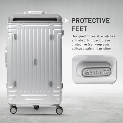 Aerolite Premium Hybrid Aluminium Polycarbonate Trunk, 4+1 Silent Wheels — view 4