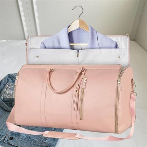 Garment Bag For Travel, Convertible Carry Garment Bag, Large Capacity Travel Duffel Bags With Shoe Pouch, 2 In 1 Hanging Suitcase Suit Bag For Women & Men — view 5