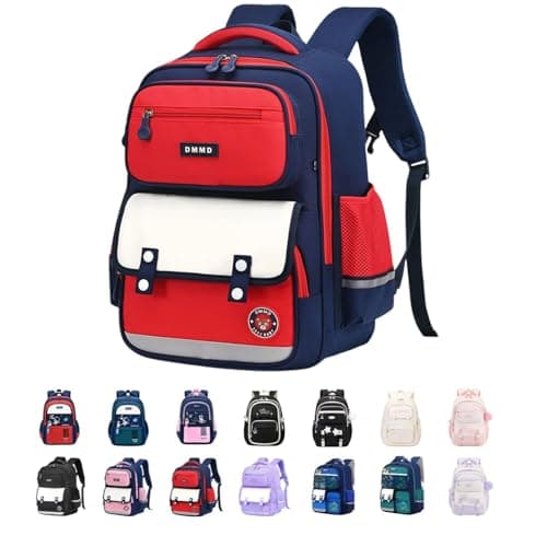 Schoolbag For Primary School Students 3 6 Grade Boys Shoulder Wear Anti Load Children's Backpack Commercial Backpack Vacuum Pink Light Purle Blue Black Coffee Purple Beige Dark Green Sky Red