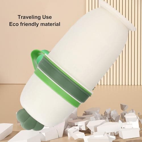 Kids Portable Urinal, Leakproof Travel Potty Bottle for Boys and Girls, Child Pee Cup Emergency Toilet, Easy to Clean, with Soft Funnel, for Car Travel Camping (White) — view 4