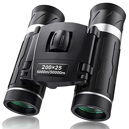 200x25 Compact Binoculars for Adults and Kids, High Powered Mini Pocket Binocular, Small Portable Binoculars Ideal Essentials for Travel, Camping, Bird Watching, Cruise, Concert, Football