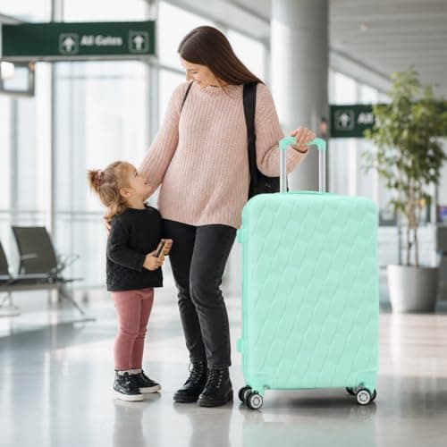 CMY Suitcase 24 Inch Medium Hard Shell Check-in Luggage — view 2