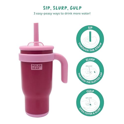 Polar Gear 520ml Travel Insulated Tumbler with Straw and Lid - Spill-Proof — view 4
