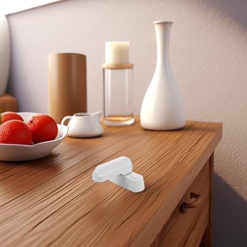 Kichvoe Foldable Zinc Alloy Outdoor Table with Rotary Lock, Multifunctional White Cabinet Board Clip for Rv Setup and Entertainment, Heavy Duty Campervan Folding Table Accessory — view 4