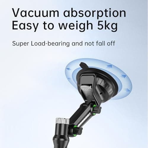 LICAEVEY Truck Phone Holder with 12.9 Inch Long Arm, 360° View Heavy Duty Suction Cup Mount for Dashboard Windshield Fit for Phones and Tablets — view 3