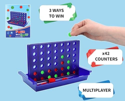 HENBRANDT 6 x Classic Travel Games - Set of 6 Assorted Games - Portable Compact Games for Kids Adults Family Fun Party Entertainment Holidays — view 6