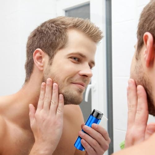 Compact Beard Trimmer, Handheld Grooming Machine, Pocket Sized Electric — view 4
