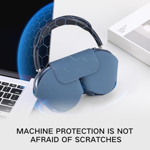 Lukvcoe Smart Case Cover for Apple AirPods Max with Sleep Mode, Blue — view 2