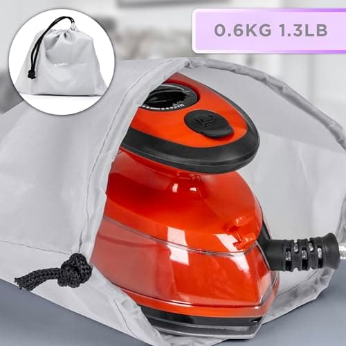 Duronic Travel Iron SI3 RD 400W Mini Irons with Dual Voltage, Variable Temperature Portable 35ml Red Steam Iron for Holiday Quilting Crafts Compact Design for Travelling — view 6