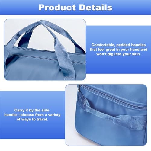 Sports Gym Bag, 28L Sports Gym Bag Duffle Bag Waterproof Gym Bag(Blue) — view 3
