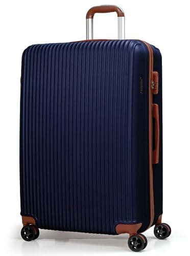 CALDARIUS Hardshell Luggage | Durable Suitcases | Lightweight & Secure with Combination Lock | Smooth 4 Dual Spinner Wheels | Ideal Travel Bag & Luggage Sets (Blue, Large 28")