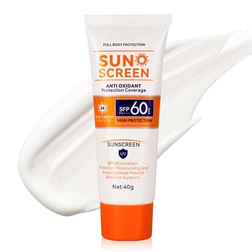 Body & Face Sunscreen SPF 60 Travel Size Sunscreen Lotion No White-Residue