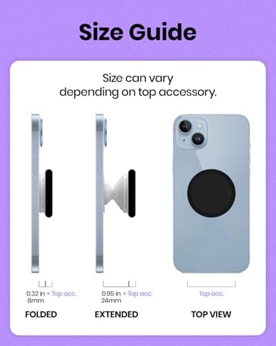 Ocean Style Expandable Collapsible Mobile Phone Grip Stand Holder for Smartphone Tablet Cell Phone Accessory (Turquoise) — view 6