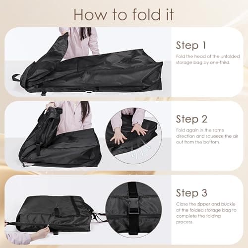 KEEGH Wedding Dress Garment Bag, 72 Inch Long Dress Carrier Travel Bag — view 4