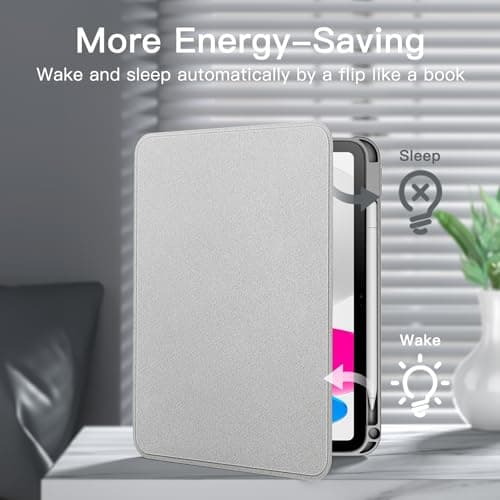JETech Folio Case for iPad (A16) 11th/10th Gen, Silver — view 5