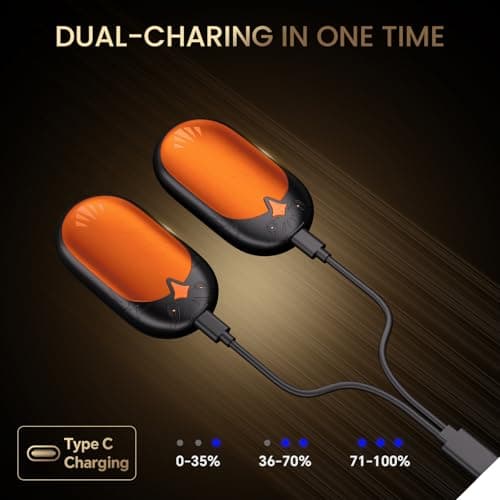 Rechargeable Hand Warmers 2 Pack, 24 Hrs Warmth, Magnetic Electric Heater — view 4