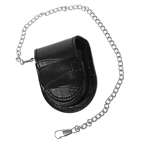 UKCOCO Pocket Watch Leather Belt Bag Bamboo Pattern Portable Waist Bag Small Fanny Pack for Everyday Use Included
