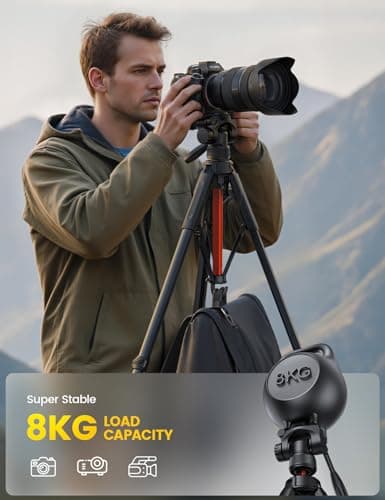 Lamicall 67inch Camera Tripod, [Rapid Leg Deployment] Camera Stand — view 2